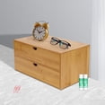 thumbnail image 3 of DENEST Small Bamboo Desktop Storage Cabinet with 2/3/4 Drawers for Home Office Organizer, 3 of 14
