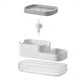 thumbnail image 5 of Dispensador de jabón de cocina de 2 piezas y soporte para esponja Dispensador de jabón para lavar platos para fregadero, 5 of 7