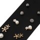 thumbnail image 3 of 6 par / pieza conjunto de aretes con forma de de cristal de en apariencia de flor Yuyangstore Pendientes, 3 of 7