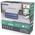 thumbnail image 2 of Bestway Tritech Air Mattress Twin 18” with Built-in AC Pump and Antimicrobial Coating, 2 of 8