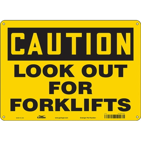 

Condor Safety Sign 10 inx14 in Aluminum 476P05 476P05 ZO-G5819989