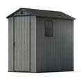 thumbnail image 3 of Patiowell 6' x 4'  Plastic Shed for Outdoor Storage,Resin Shed with Window for Garden,Backyard,Tool Storage Use, 3 of 9