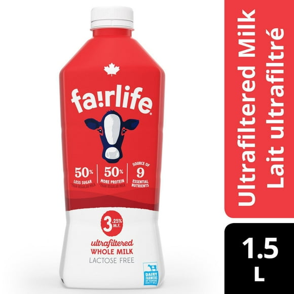 fairlife Whole Ultrafiltered Milk 1.5L Bottle, 1.5 x L