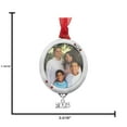 thumbnail image 3 of Pewter Metal Oval Photo Picture Frame Collectible with Date Charm Ornament, 3 of 4