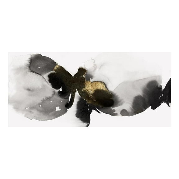 Giant Art 72x36 Flowing Rythm II Fine Art Giant Canvas Print in White