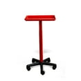thumbnail image 2 of Trelavi Service Tray Rolling Adjustable Multi-Use for Hair Coloring, Tinting, Styling, Salon Service Tray Tattoo Facial Spa Organizing Tray, Red, 2 of 4