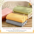 thumbnail image 5 of 1 Pack 100% Cotton Waffle Bath Towels 30 x 57 Inch Oversize Waffle Weave Towel Quick Dry Absorbent Soft Lightweight Blanket for Bathroom Shower Spa Yoga Beach Pool Travel, Colorful, 5 of 8