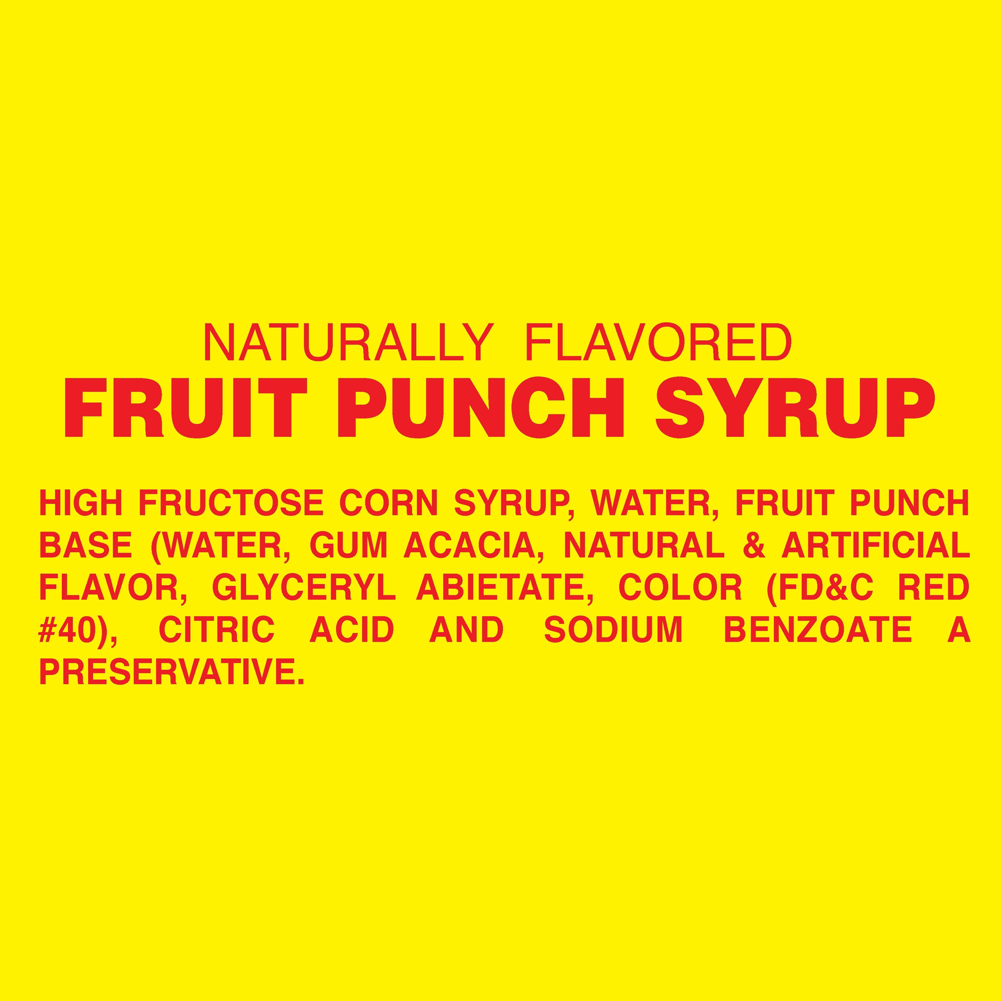 Malolo Fruit Punch Syrup, 1 Gallon Jug, 1.3 fl. oz Serving Size (Milk-Free)