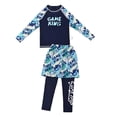 thumbnail image 2 of HSMQHJWE Boys Long Sleeve Swimsuit Teenager Bathing Suit Rash Guard 4 Piece Set Swimwear Size 2-16Y, 2 of 6