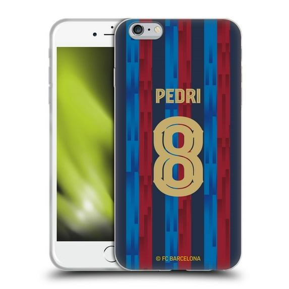 Head Case Designs Officially Licensed FC Barcelona 2022/23 Players Home Kit Pedri Soft Gel Case Compatible with Apple iPhone 6 Plus / iPhone 6s Plus