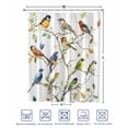 thumbnail image 4 of Split Shower Curtain for Transfer Bench, Bird Leaf Fabric Shower Curtains for Bathroom, Spring Summer Tree Branch Farmhouse Retro Tub Sliding Transfer Bench Waterproof Bath Curtains 72"x72", 4 of 9