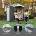 thumbnail image 3 of LIFETIME 7 Ft. x 4.5 Ft. Outdoor Storage Shed, 3 of 6