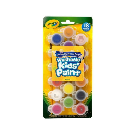 Pinturas Lavables Crayola 18 Piezas