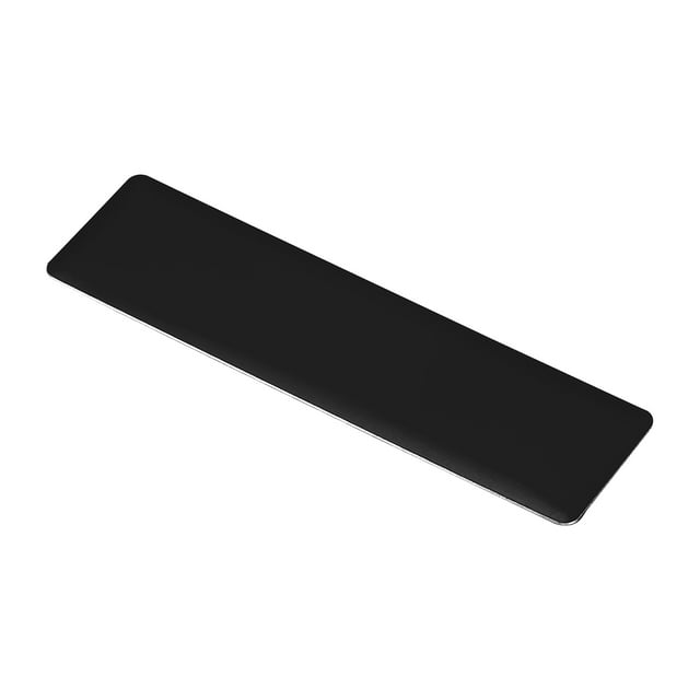 Unique Bargains 3'x1' Metal Name Plate Anodized Aluminium Self Adhesive Sign Tag Black 20 Pack