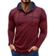 thumbnail image 1 of pstuiky Camisas casuales de manga larga para hombre, Suéter informal de color liso para hombre, cárdigan con botones, bolsillo, mangas largas y capucha tops de invierno para hombre s, 1 of 7