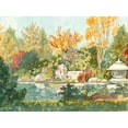 thumbnail image 2 of Miller, Dianne 24x19 White Modern Wood Framed Museum Art Print Titled - Plein Air Garden IV, 2 of 4