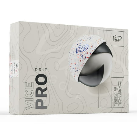 Vice Golf Vice Pro Drip 2024 Golf Balls Blue/Red 1 dozen Vice Golf Vice Pro Drip 2024 Golf Balls Blue/Red 1 dozen