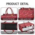 thumbnail image 4 of Large Capacity Tote Bag,Red Christmas Candy Cane Pattern Handbag Fashion Luxury Tote Bag,15.7"x13"x 5.1" Inches,Laptop Compatible, 4 of 6