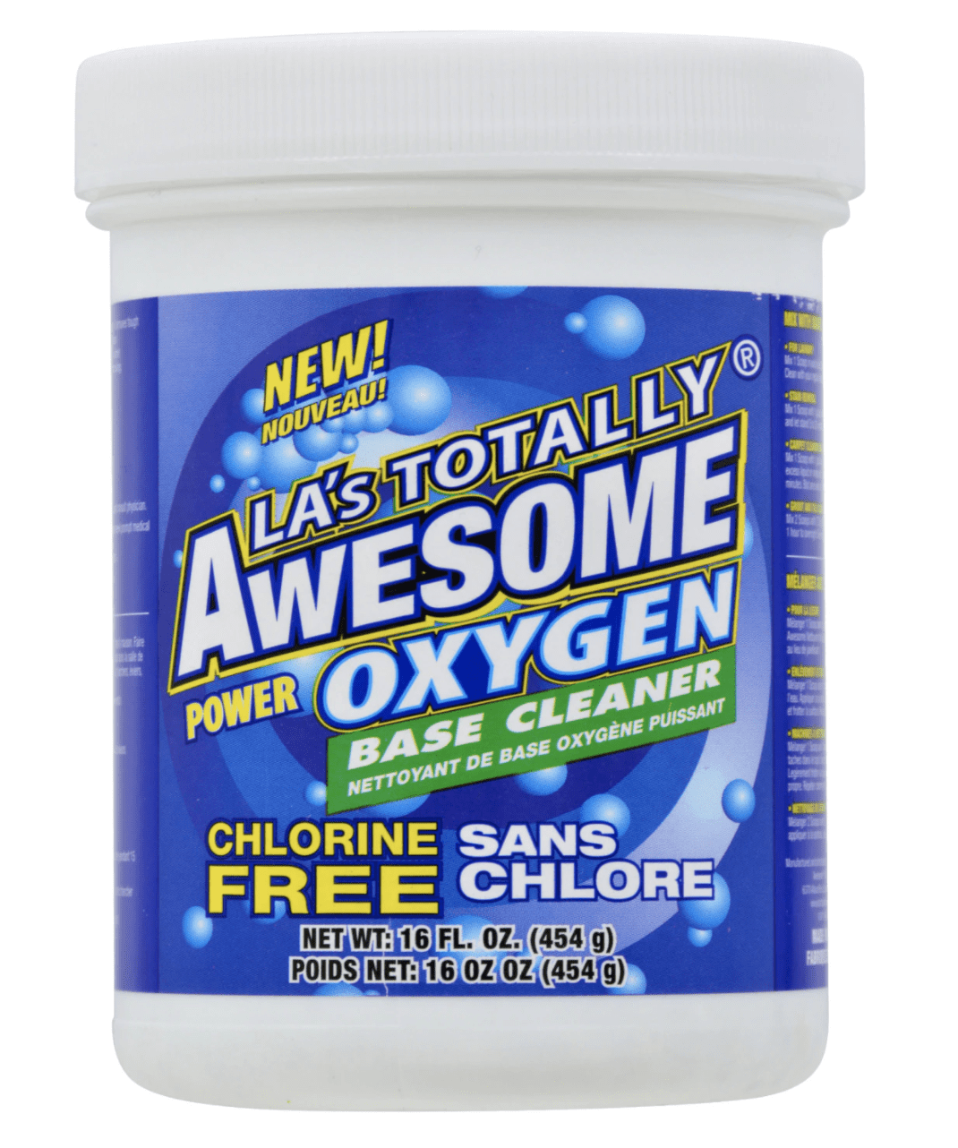 Oxygen Base Cleaner, 16 oz. Chlorine Free Removes Stains Cleans