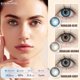 thumbnail image 2 of 2 Pzs Lentes De Contacto De Colores De Color EYESHARE Suaves De Moda Desechables Anualmente Gris Marrón Azul 14,5 Mm (0.00), 2 of 4