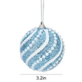 thumbnail image 2 of Christmas Ball Ornaments 5pcs Beads Hanging Balls Christmas Tree Ornaments for Holiday Party Decorations, 2 of 5