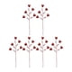 thumbnail image 1 of 6 palitos de corazón artificiales para San Valentín, palitos florales con forma de corazón, manualidades flexibles corazon rojo, 1 of 9