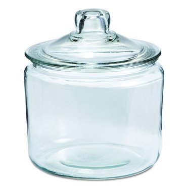 Anchor Hocking Glass 1 2 Gallon Glass Heritage Hill Jar With Lid, 2 