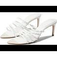 thumbnail image 6 of Schutz Lessie White Twisted Straps Slip On Open Toe Stiletto Mid Heel Sandals (White, 7.5), 6 of 6