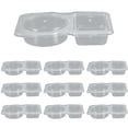 thumbnail image 2 of DPTALR 10pc Double Compartment Condiment Container Double Condiment Containers With Lids 2 Compartment Snack Containers Double Compartment Snack Containers, 2 of 9