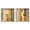 Blonde Frame, variant on Columnar Forms Set Shadowbox Print Beige Wall Decor Set by Art Remedy, Black Frame, 16 x 16