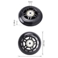 thumbnail image 2 of 4 Pcs Patins à Roulettes Roue Anti-Flash Roue de Patin 70X24mm Accessoires de Patin Antidérapants, 4 * Roues de Patins en Ligne, Noir, 2 of 6