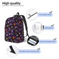 thumbnail image 3 of Easygdp Halloween Mochila de Lona Resistente para Laptop, Compatible con Laptops de 15 a 17 pulgadas, Ideal para Escuela, Trabajo y Viajes-Medium, 3 of 5