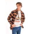 thumbnail image 4 of 1 Pocket Buffalo Flannel Button Up Shirt - Red Black Plaid Shirt, 4 of 4