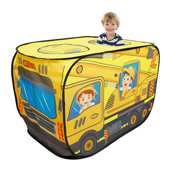 Pop Up Tent for Kids.Engineering Vehicles Tent.Large, Easy to Organize Police Toys.Police Gear for Kids.Boys and Girls Imaginative Play.Indoor Outdoor Pretend Play