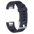 thumbnail image 2 of Correa de pulsera de silicona para reloj Fitbit Charge 2 (azul marino L), 2 of 3
