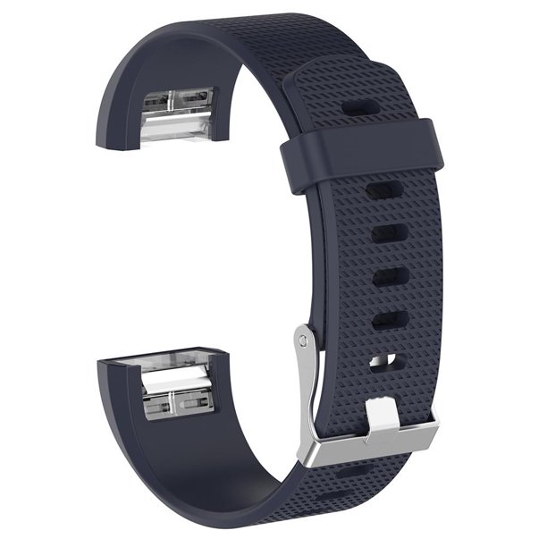 Correa de reloj Correa de pulsera de silicona para Fitbit Charge 2 ( L) Azul marino Azul Hugtrwg Para estrenar