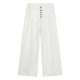 thumbnail image 6 of Mens Straight Leg Jeans with Double Pleats Relaxed Fit Casual Wide Leg Trousers, 6 of 6