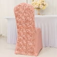 thumbnail image 5 of Efavormart 20 PCS Satin Rosette Dusty Rose Stretch Banquet Spandex Chair Cover Dinning Event Slipcover For Wedding Party Catering, 5 of 10