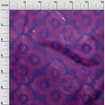 thumbnail image 3 of oneOone Georgette Viscose Purple Fabric Asian Ikat Craft Projects Decor Fabric Printed By The Yard 42 Inch Wide, 3 of 4