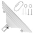 thumbnail image 4 of Mobutofu Light Fixture Mounting Plate White Metal Round Covering Repair 1 Set, 4 of 6