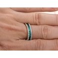 thumbnail image 5 of HeartsAndYou 3ct Natural Emerald & Diamond Wedding Band Full Eternity 14k SOLID White Gold, 5 of 9