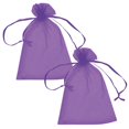 thumbnail image 1 of Bolsa de Organza para Bautizo PouchyPurple 2Pzas Morado 5x7cm Tela Bolsa Organza., 1 of 1