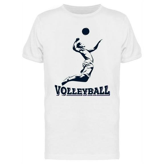 Volleyball Silhouette Design  T-Shirt Men -Image by Shutterstock, Male Medium
