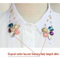 thumbnail image 6 of LoudSung False Collar Detachable Half Shirt Blouse Elegant Fake Collar Crystal Dickey Decorative Design for Women Girls, 6 of 9