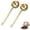 Gold-[1 Tbsp], variant on Bxaolu 2Pcs Coffee Scoop Spoon - 1 & 2 Tbsp Tablespoon 15/30ML 304 Stainless Steel Long Handle Measuring Spoons for Ground Coffee, Loose Tea and Powder, Silver