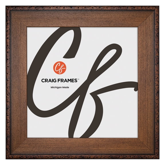 Craig Frames Constitution Nautical, 24x24 Picture Frame, Walnut Brown