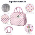thumbnail image 4 of Lunch Bag Lunch Box for Women Reusable Insulated Lunch Bags,Water-Resistant Tropical Watermelon Fruit Black Cooler Lunch Tote Bag, Large Capacity for Work Travel Picnic, 4 of 6