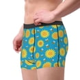 thumbnail image 2 of Sikiie Bee Sunflower Print Men's Boxer Briefs, Elastic Waistband Boxer Briefs Leggings-X-Large, 2 of 5