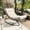 Beige, variant on Indoor Outdoor Rocking Chair, Oversized Papasan Rocking Chair with Thick Cushion & Metal Frame, 450 LBs Support, Comfy Rocking Egg Chair for Bedroom, Living Room, Porch, Garden, Patio, Gray