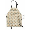 thumbnail image 1 of Seashells Apron Abstract Starfishes with Spiral Lines Doodle Style Illustration, Unisex Kitchen Bib Apron with Adjustable Neck for Cooking Baking Gardening, Brown Pale Blue Pale Brown, by Ambesonne, 1 of 3